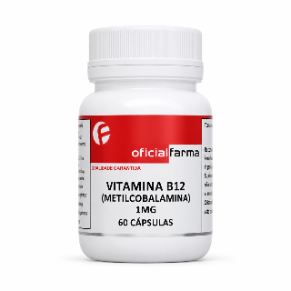 Vitamina B12 (Metilcobalamina) 1mg 60 Cápsulas | OficialFarma