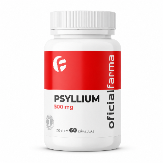 Psyllium 500mg 60 Cápsulas | OficialFarma